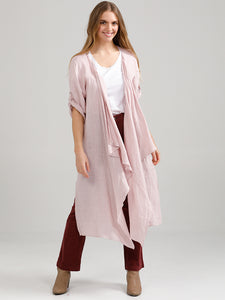 Sabine Coat - Pure Linen Open Coat