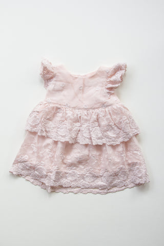 Lace Baby Dress - PINK