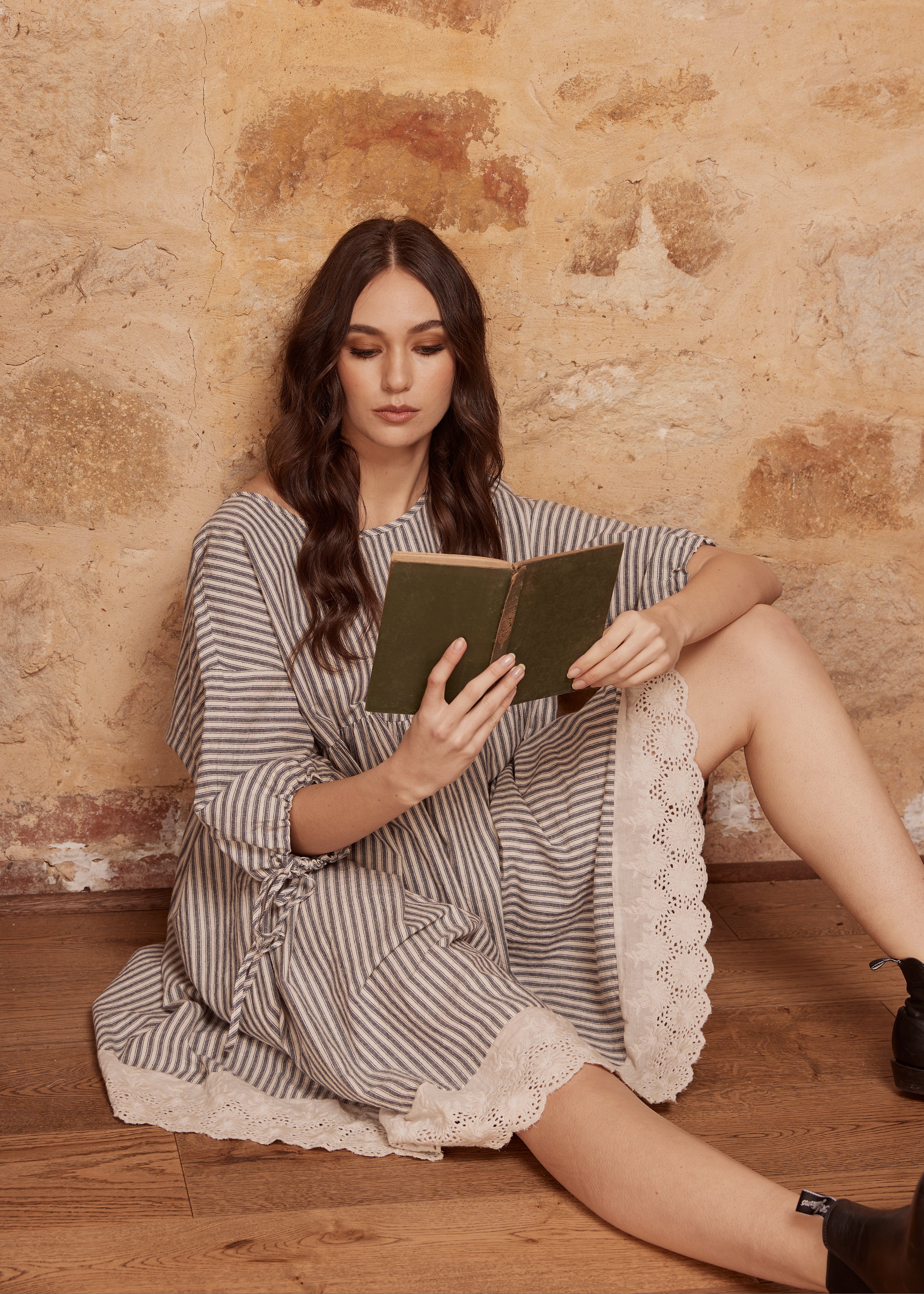 Striped clearance smock dress