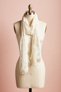 Lace Scarf Cream