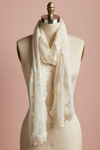 Lace Scarf Cream