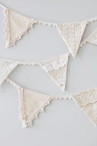 Linen and Lace Bunting